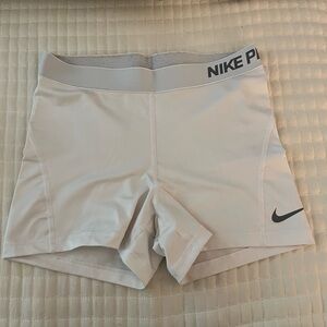 Nike Pro Spandex Shorts - White - Medium